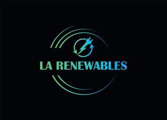 LA RENEWABLE logo and monogram logo