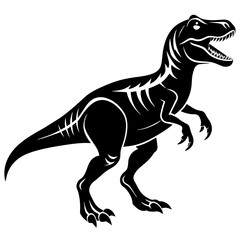 dinosaur illustration, black dinosaur silhouette vector illustration,icon,svg,monster characters,Holiday t shirt,Hand drawn trendy Vector illustration,dinosaur on black background