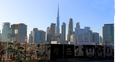 Burj Khalifa skyscraper in the Emirate of Dubai in the United Arab Emirates. It is the tallest...