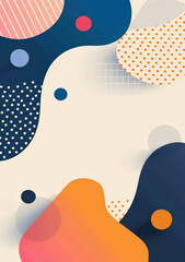 A colorful abstract background with a blue and orange swirl