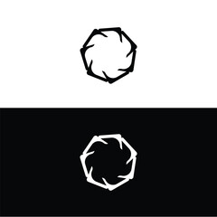 Circle vector logo template design . Circle icon illustration