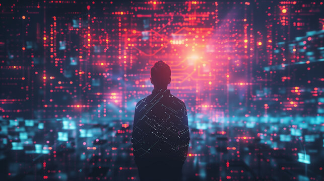 Change Management Frameworks, Business strategy concept, futuristic background