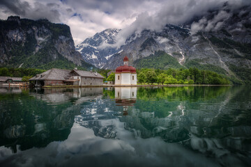 Fototapeta na wymiar Beautiful Landscapes of Berchtesgaden/ Bavaria/ Germany