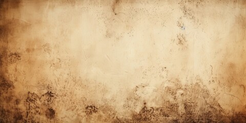 Beige dust and scratches design. Aged photo editor layer grunge abstract background. Copy space - obrazy, fototapety, plakaty