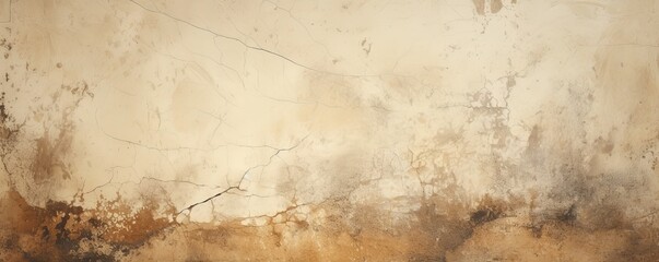 Beige dust and scratches design. Aged photo editor layer grunge abstract background. Copy space - obrazy, fototapety, plakaty