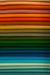 Stack of colorful fabric or clothing