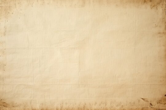 Beige hue photo texture of old paper with blank copy space for design background pattern