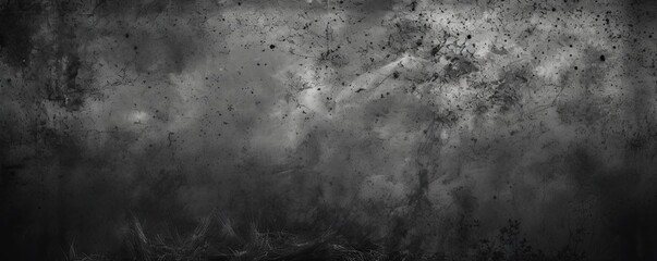 Black dust and scratches design. Aged photo editor layer grunge abstract background. Copy space