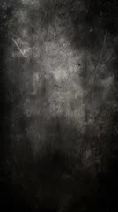 Fotobehang Black dust and scratches design. Aged photo editor layer grunge abstract background. Copy space © GalleryGlider