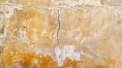 Cracked Cement Wall Background