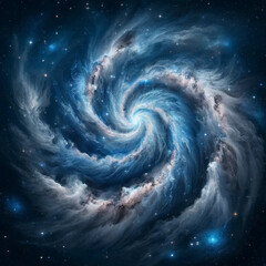 blue spiral galaxy