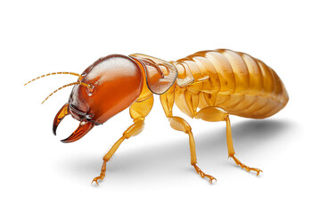 Termite, side view, isolated on transparent background - obrazy, fototapety, plakaty