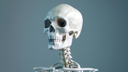 3D Illustration Showcasing of Human Skeleton - obrazy, fototapety, plakaty