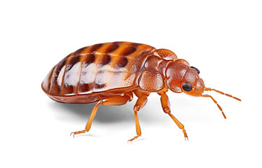 bed bug on isolated background