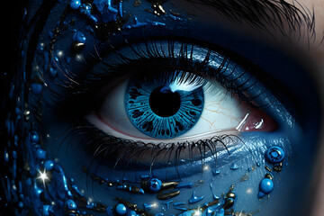 Blue eye pupil, blue eyes, blue pupil eyes