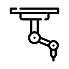 robotic line icon