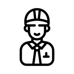engineer line icon