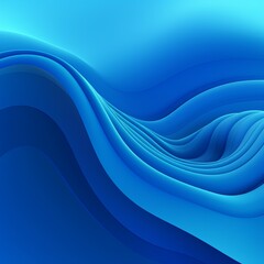 Blue fuzz abstract background, in the style of abstraction creation, stimwave, precisionist lines with copy space wave wavy curve fluid design - obrazy, fototapety, plakaty