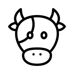 cow line icon