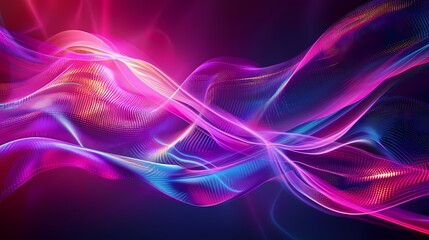 Naklejka premium Fractal Wave Design