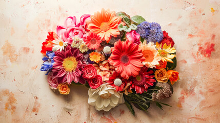 Vibrant Bouquet of Assorted Colorful Flowers.