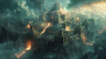 Secret gatherings of legendary sorcerers atop ancient ruins