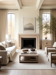 Fototapeta premium modern cozy living room UHD Wallpaper