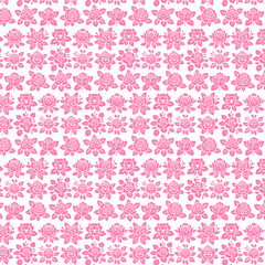 Vector rose flower pattern design flat vector pattern design, use mog design, bord design and t shirt design 