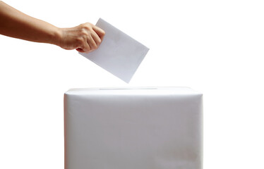 election day, hands put ballot papers into the election box to determine the cadre of their choice,...