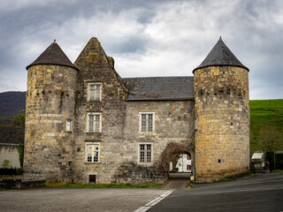 Beautiful castle in Altzuruku, Basque Counrty, French side, Zuberoa
