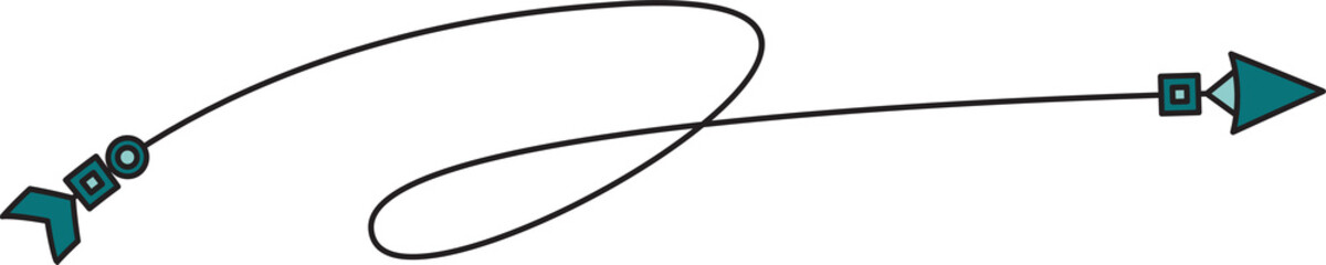 Doodle Arrow Bow Illustration