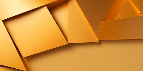 Gold abstract color paper geometry composition background with blank copy space for design geometric pattern 
