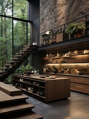 modern kitchen design UHD Wallpaper