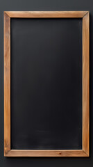Chalkboard wooden frame with copy space