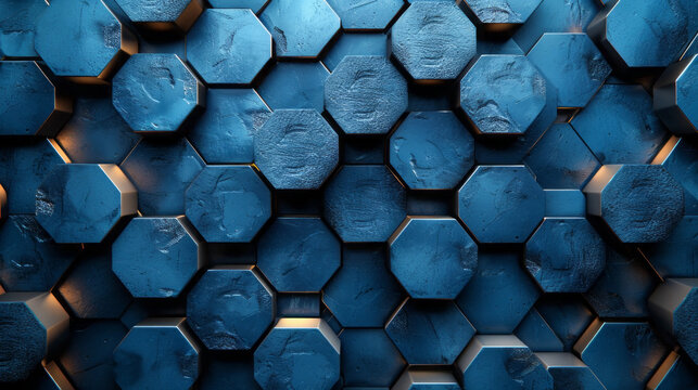 A minimalist yet bold pattern of interlocking hexagons. stylish wallpaper
