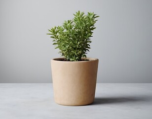 Lush Green Plant in a Modern Pot