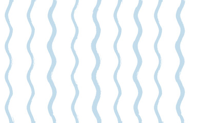 Seamless Wave Vector Pattern, watercolor water background. Wavy sea beach print, curly grunge paint lines.