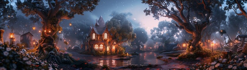 Fairy tales come to life in a VR enchanted kingdom - obrazy, fototapety, plakaty