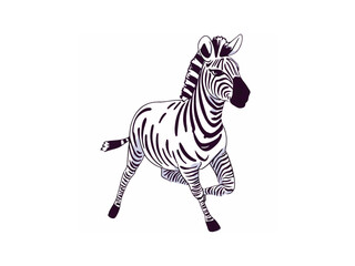 Fototapeta na wymiar zebra illustration Complete Editable