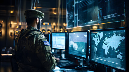 Obraz premium The Role of Data in Transforming Contemporary Warfare