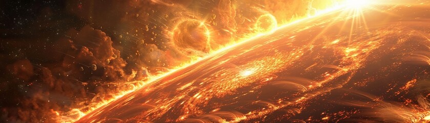 Solar Flares and their impact on Earths climate