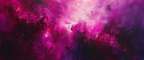 Deep plum and electric pink collide in a dramatic display of abstract contrast and emotion.