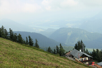 Fototapeta na wymiar A view of the Austrian Countryside near St Gilgen