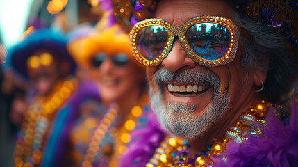 Mardi Gras in the Big Easy, New Orleans - obrazy, fototapety, plakaty