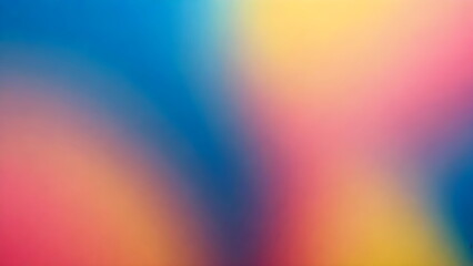 Obraz premium Grainy noise texture yellow, blue, and pink gradient background