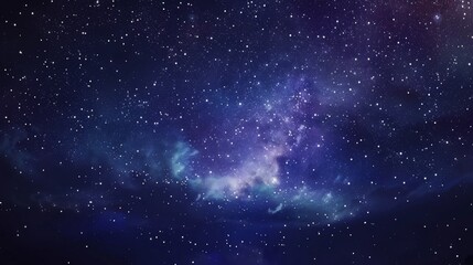 Starry night sky with milky way galaxy