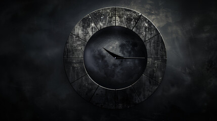 Eclipse countdown wallpaper combination of wall clock and solar eclipse., dark, mysterious, anticipation, celestial event