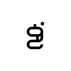 Modern Letter g logo vector design template