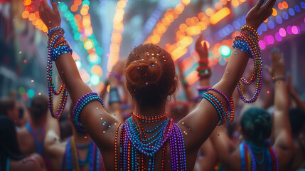 Mardi Gras in the Big Easy, New Orleans - obrazy, fototapety, plakaty