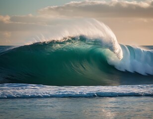 Majestic Ocean Wave - obrazy, fototapety, plakaty